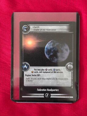2002 STAR TREK, EARTH CARD!!!